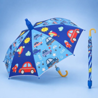 Umbrelă Copii cu Mașinuțe și Protecție Anti-Prindere | image