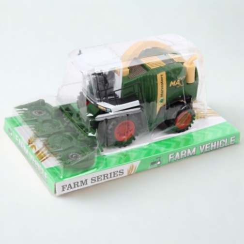 Combină agricolă jucărie pentru copii cu cap de tăiere (culoare aleatorie) 