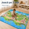 Covor termic mare reversibil pentru copii, cu geantă inclusă