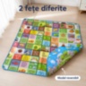 Covor termic mare reversibil pentru copii, cu geantă inclusă