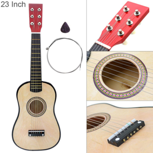 Chitară Acustică pentru Copii 23 Inch – Primii Pași în Muzică (culoare aleatorie)