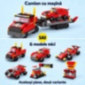 Set construcție camion transportor 1000 piese 6 în 1