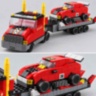 Set construcție camion transportor 1000 piese 6 în 1