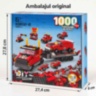 Set construcție camion transportor 1000 piese 6 în 1