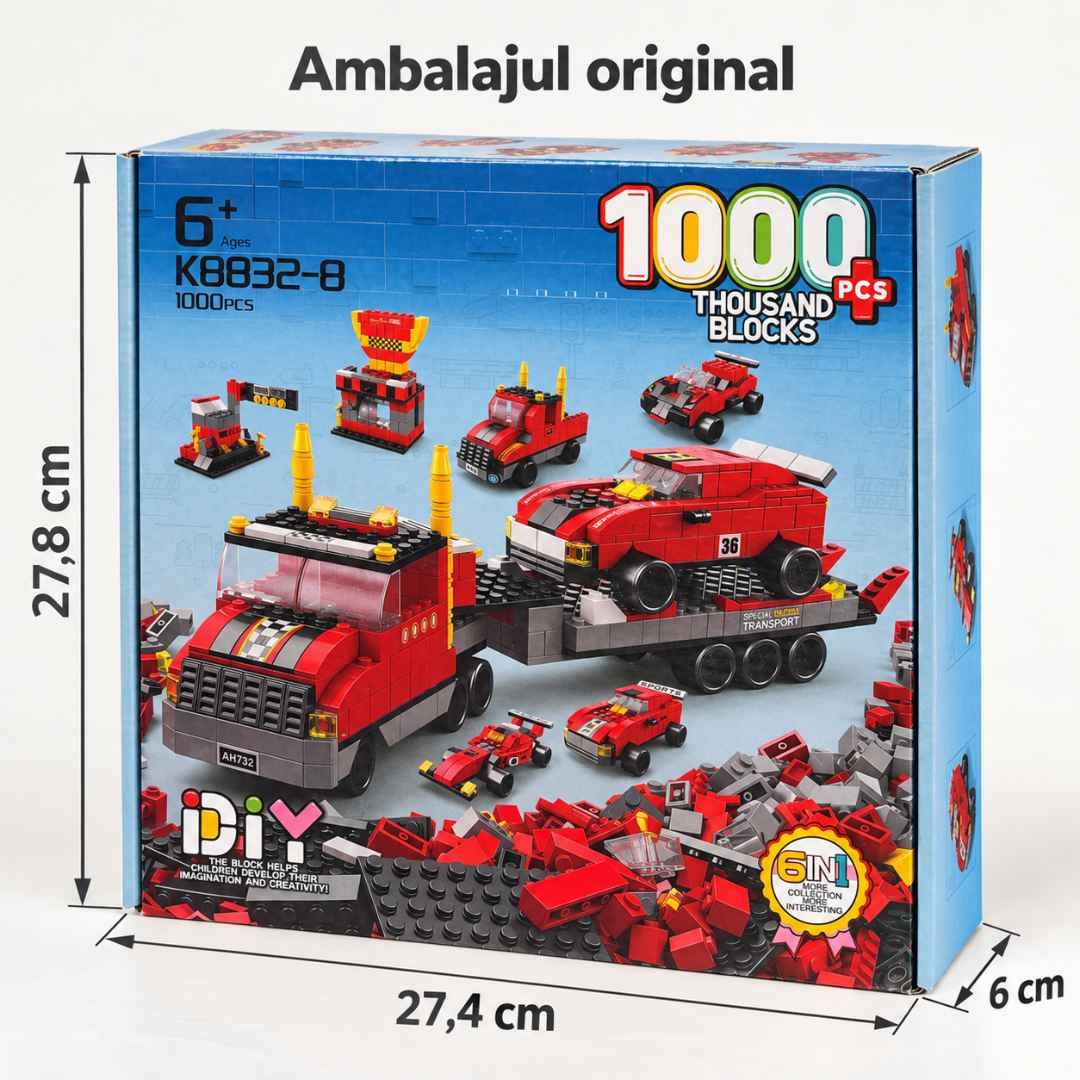 Cutia originală a setului K8832-8, cu dimensiuni de 27,4 cm lățime, 27,8 cm înălțime și 6 cm adâncime