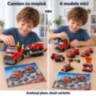 Set construcție camion transportor 1000 piese 6 în 1