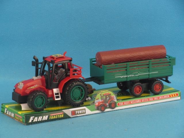 FRICTION FARM TRUCK WITH WOOD