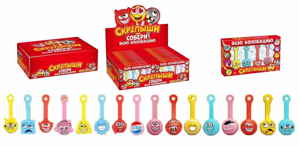 Set 4 Clame de Colecție "Скрепыши", 24buc./set, preț 1 buc
