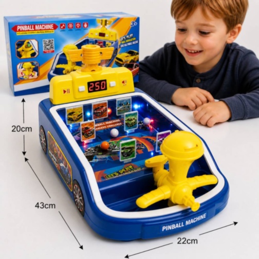 Joc Pinball Interactiv cu Lumini, Sunete și Scor Digital