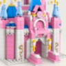 Set construcție castel prințesă 1000 piese 6 în 1