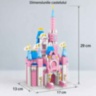Set construcție castel prințesă 1000 piese 6 în 1