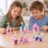 Set construcție castel prințesă 1000 piese 6 în 1