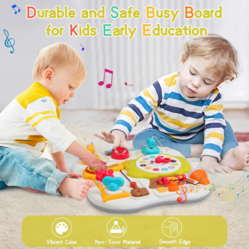 Panou de Activități Montessori cu Sunete și Lumină – Jucărie Interactivă