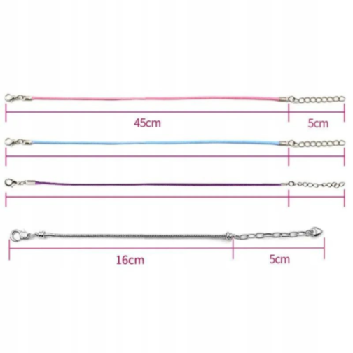 Set Brățări Charm cu Pandantive Colorate - Cadou Creativ pentru Fete