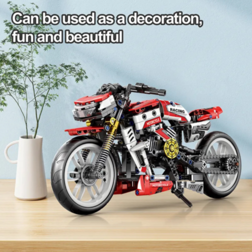 Set de construcție Motocicletă Racing cu 467 piese