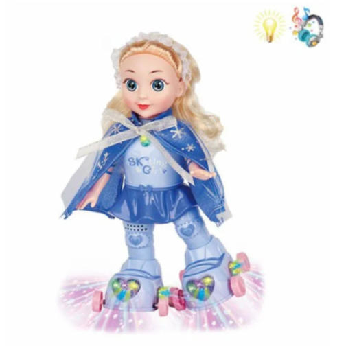Păpușa Pe Role cu Lumină și Muzică – Skating Girl 