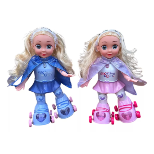 Păpușa Pe Role cu Lumină și Muzică – Skating Girl 