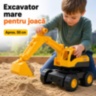 Excavator mare de jucărie cu braț și cupă mobile