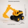Excavator mare de jucărie cu braț și cupă mobile
