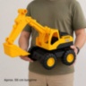 Excavator mare de jucărie cu braț și cupă mobile