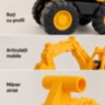 Excavator mare de jucărie cu braț și cupă mobile