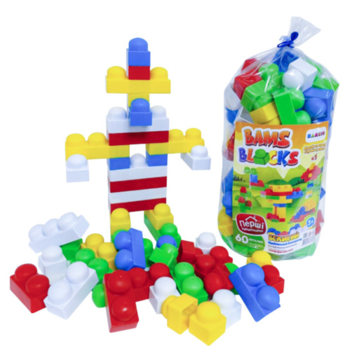 Set de Construcție din 60 Blocuri Mari 