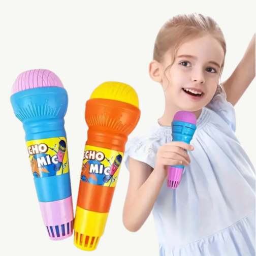 1buc. Microfon cu Efect de Ecou pentru Copii - Distracție Colorată și Interactivă