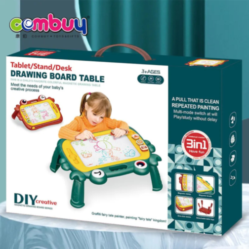 Tablă de Desen Magnetică 3 în 1 - Tabletă, Stand și Birou