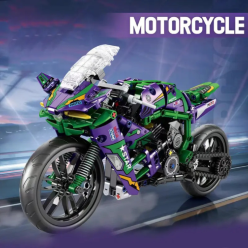 Set de construcție Motocicletă cu 458 piese
