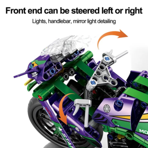 Set de construcție Motocicletă cu 458 piese