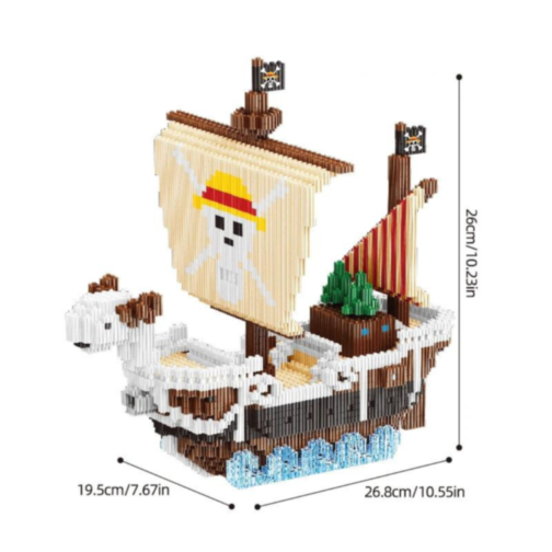 Set de Construcție Navă Pirat cu 2250 Piese, pentru Copii și Adulți