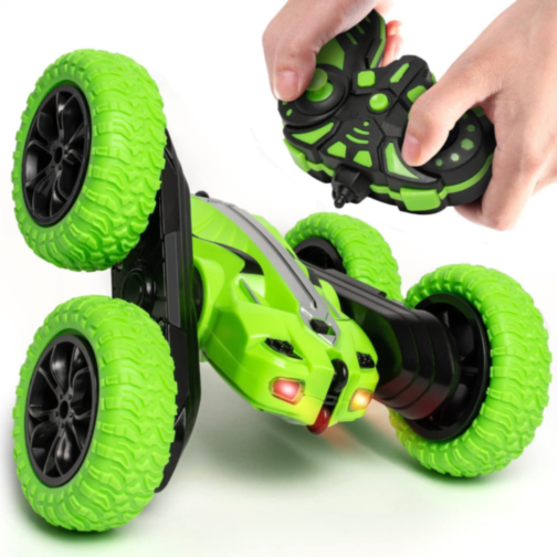 Mașinuță Cascadorie 360° cu Telecomandă și Roți Off-Road Flexibile (culoare aleatorie)