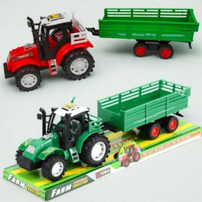 Tractor de fermă pentru copii cu remorcă (culoare aleatorie) | image