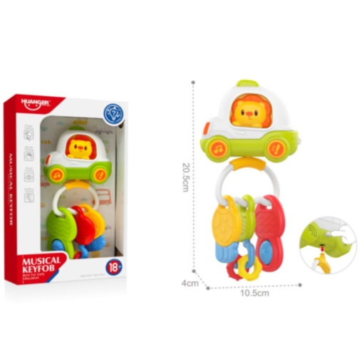 Zornăitoare Muzicală Chei Auto cu Lumini