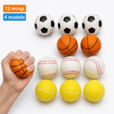 Set de 12 mingi moi sportive pentru copii | image
