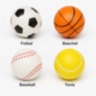 Set de 12 mingi moi sportive pentru copii