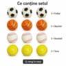 Set de 12 mingi moi sportive pentru copii