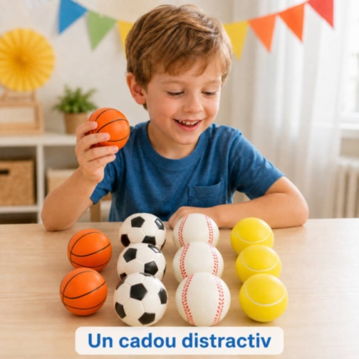 Set de 12 mingi moi sportive pentru copii