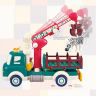Set de construcție Camion Transport Animaluțe cu Sunete și Efecte