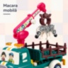 Camion Transportor Animale cu Macara, Lumini și Fum
