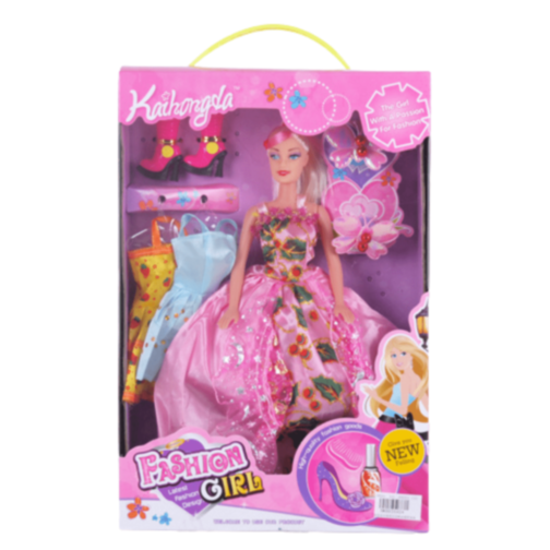 Păpușă Fashion Girl cu Rochii și Accesorii
