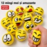 Set 12 mingi antistres moi cu fețe amuzante