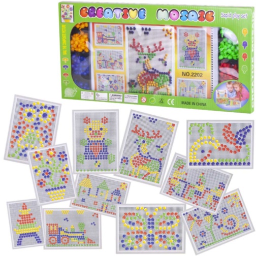 Mozaic cu Pioneze Colorate