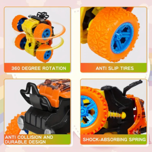Mașinuță Off-Road 360° cu Rotire și Roți Mari (culoare aleatorie)