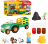 Set Fermier cu Tractor și Animale, Sunete și Lumini