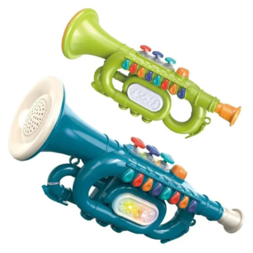 Trompetă muzicală interactivă cu lumini (culoare aleatorie)