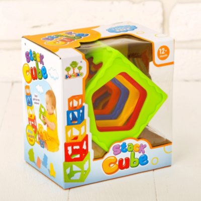 Cuburi Montessori de Stivuit și Sortat pe Culori | image