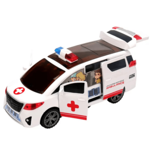 Ambulanță Interactivă cu Uși Automate și Rotire 360°  Ambulanță Interactivă cu Uși Automate și Rotire 360°