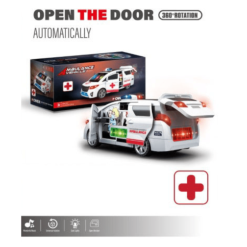 Ambulanță Interactivă cu Uși Automate și Rotire 360°  Ambulanță Interactivă cu Uși Automate și Rotire 360°