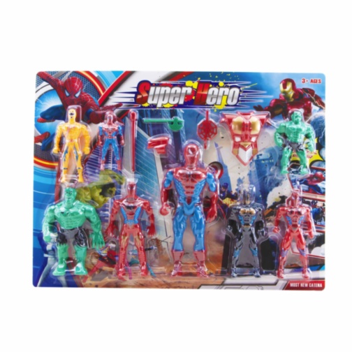 Set 8 Figurine Super Eroi cu Lumini